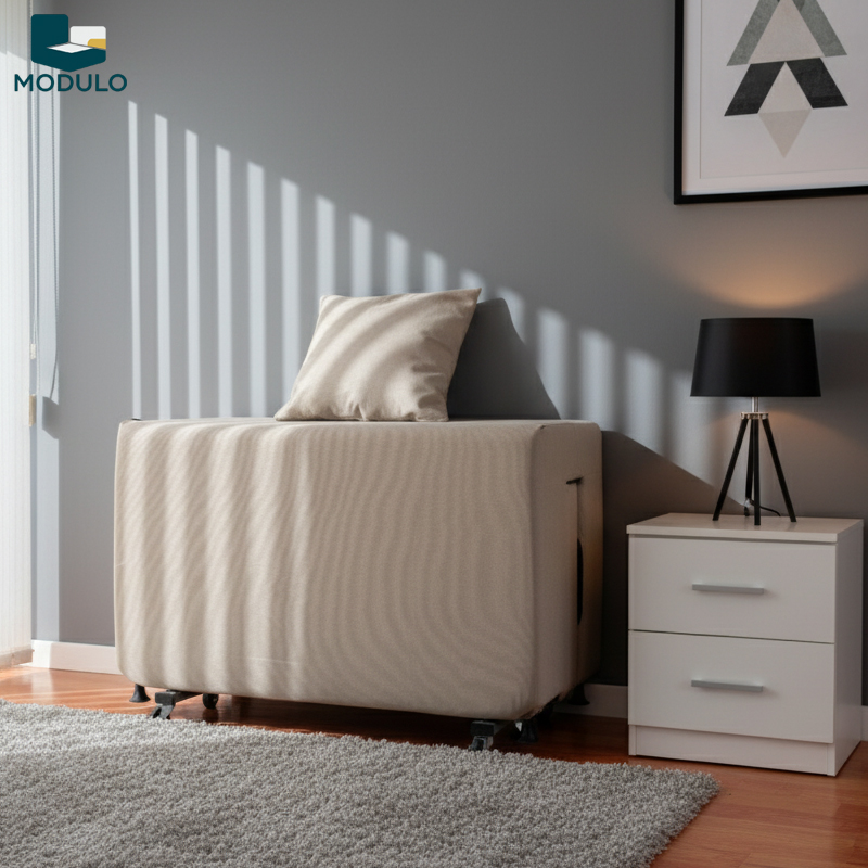 Giường gấp gọn be - Ảnh 2