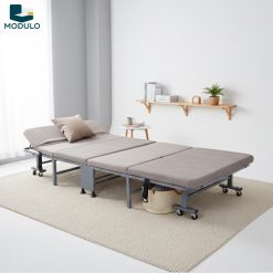 Giường gấp gọn be xám