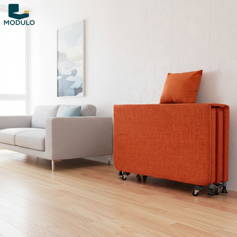 Giường gấp gọn cam - Ảnh 2