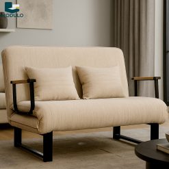 Sofa gấp gọn be nâu