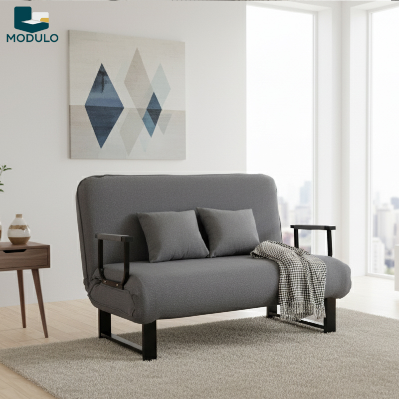Sofa gấp gọn xám